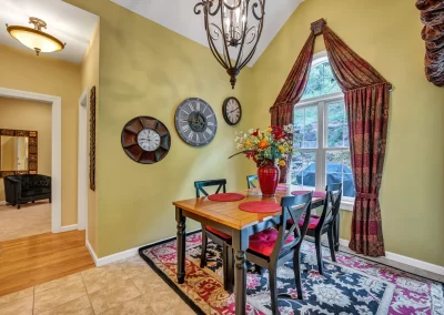 Elegant dining area real estate photography in Farmington CT