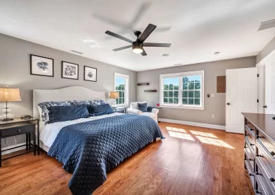 Lovely primary bedroom real estate photo w